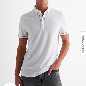 Express men’s Piped Luxe Pique Polo new with tags